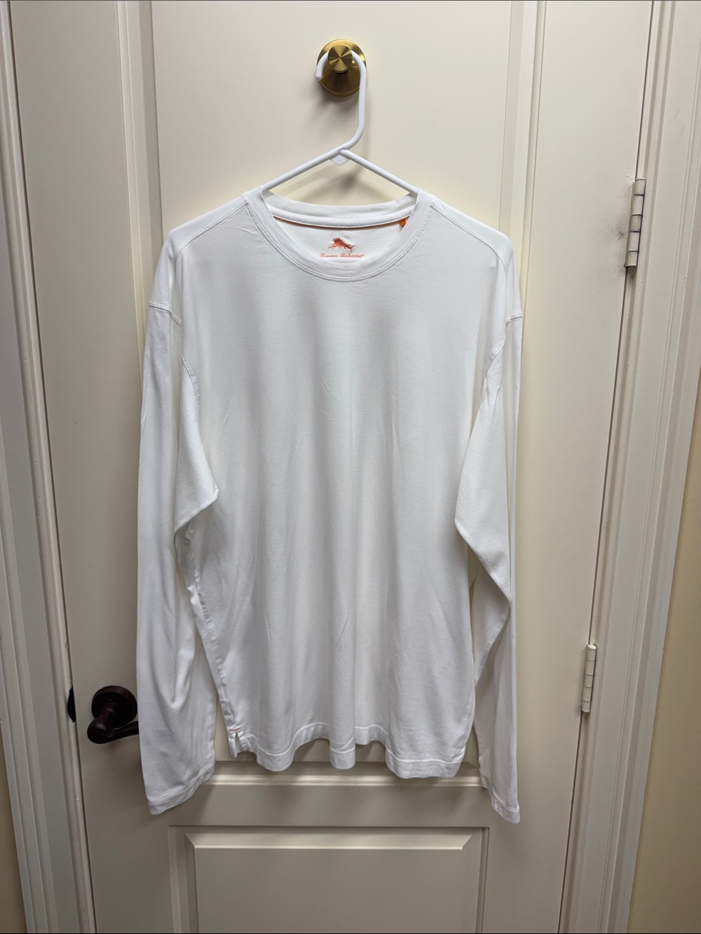 Tommy Bahama White Long-Sleeve Crew Shirt